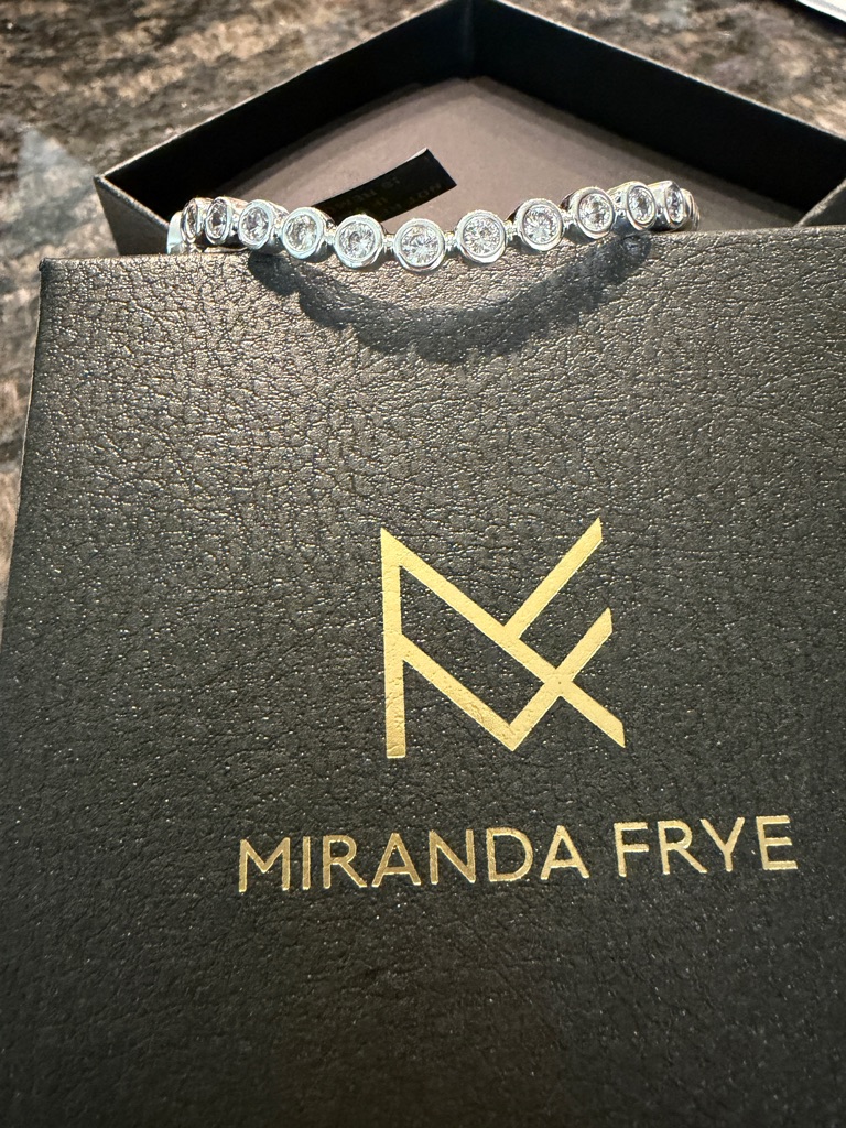 Miranda Frye Waverly Silver Crystal Bezel Bracelet -Small — image 2 of 7